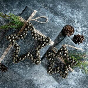 Rustic Jingle Bell Star Ornament